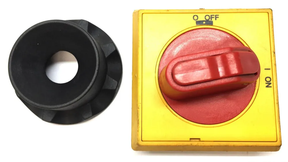 ABB IP65 Yellow/Red Handle Selector Handle OHYS2RJ (X-1033) USED