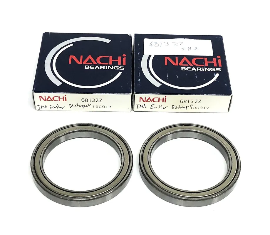 Nachi Ball Bearing 6813ZZ [Lot of 2] NOS