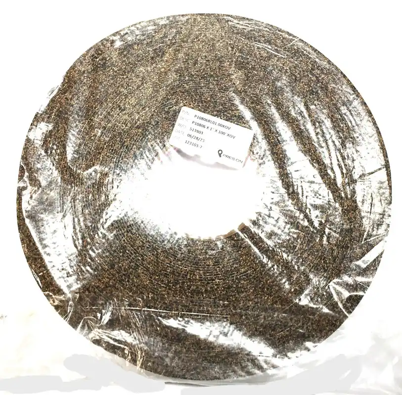 Pres-On Cork Rubber Tape 1" Width x 100' Length w/Acrylic Adhesive P10806 NOS