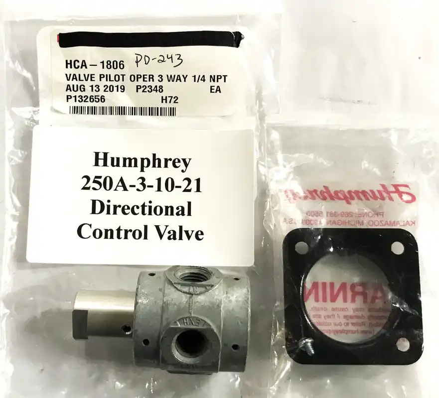 Humphrey Boost Pneumatic Directional Control Valve Assembly 250A31021 NOS