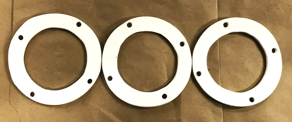 Unbranded Rubber Gasket 6-1/4" OD, 4-1/4" ID, 1/4" Depth [Lot of 3] NOS