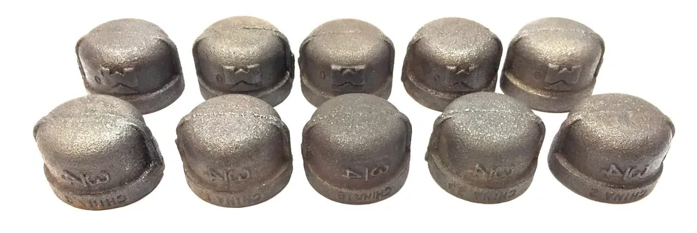 Genova 3/4" Malleable Iron Pipe Cap [Lot of 10] NOS