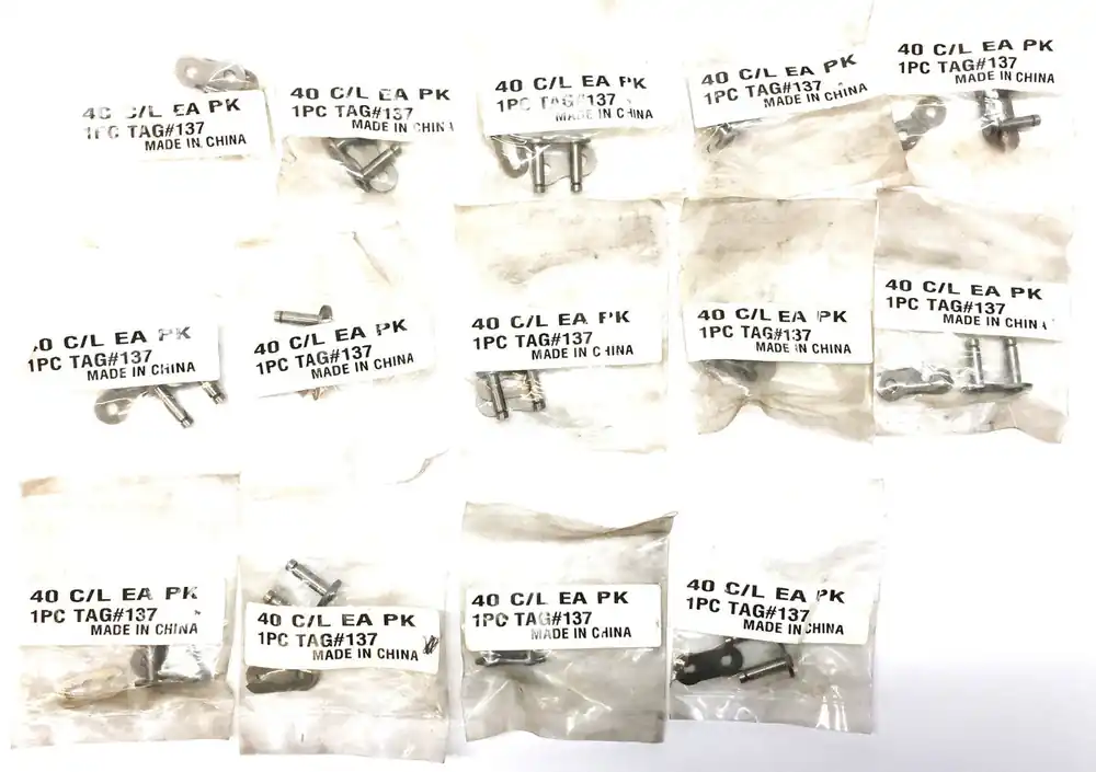 ANSI 40 Roller Chain Connecting Link 40 C/L [Lot of 14] NOS