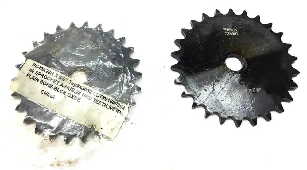 Peer Chain Plain Bore Black Oxide A-Hub Sprocket PC40A26H (40A26H) NOS