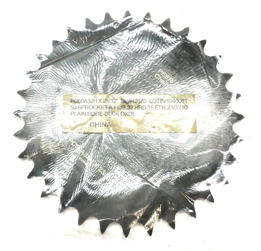 Peer Chain Type-A Stock Bore .70" Roller Chain Sprocket PC50A32H (50A32H) NOS