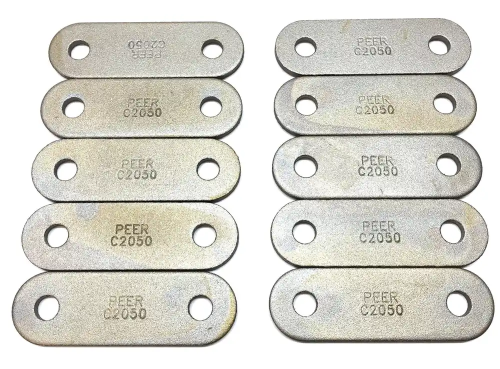 Peer Chain Zinc Plated Roller Chain Plate C2050 [Lot of 10] NOS