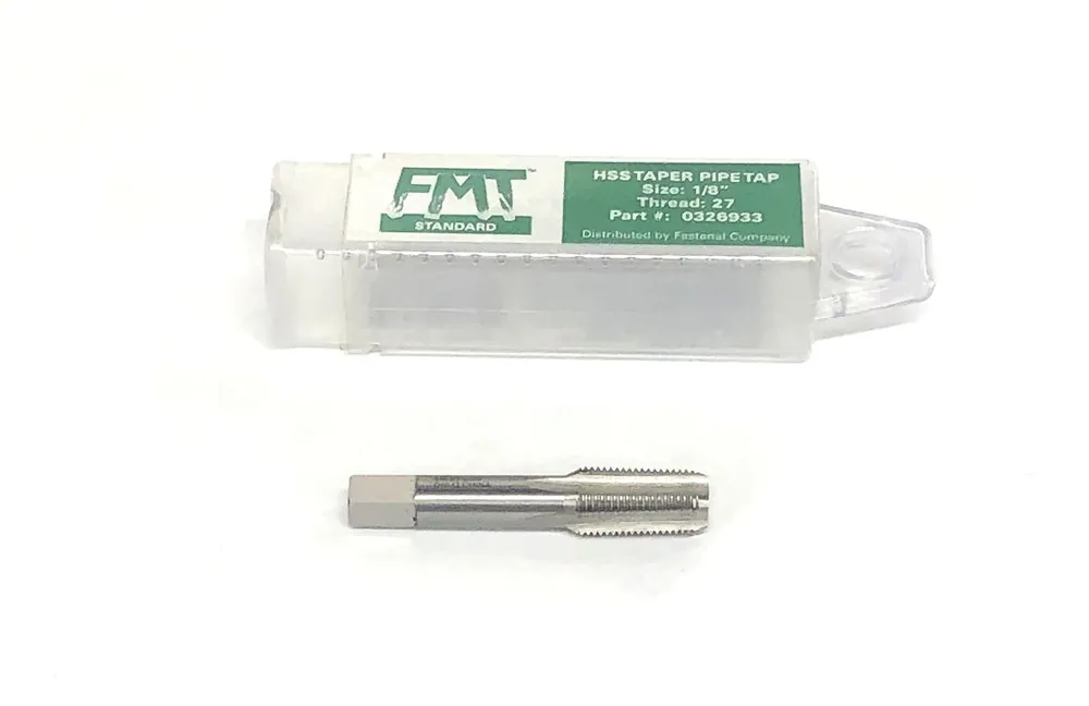 FMT 1/8 Inch 27 Thread 4 Flute HSS Taper Pipe Tap 0326933 NOS
