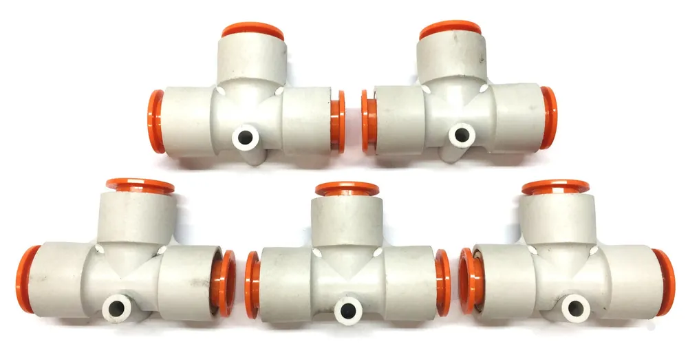 SMC 1/2" Push-to-Connect Union Fitting KQ2T13-00A [Lot of 5] NOS