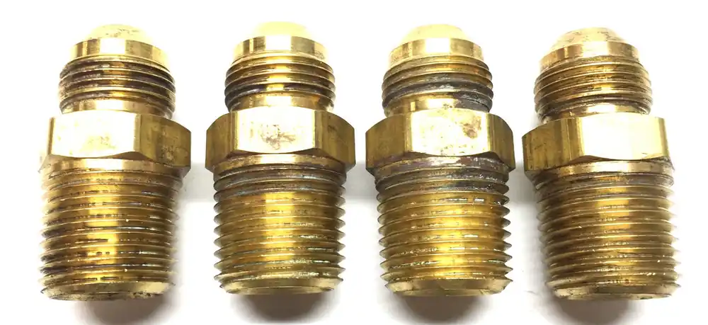 Unbranded Brass Compression Tube Union Fitting 3/4" x 3/4" [Lot of 4] USED