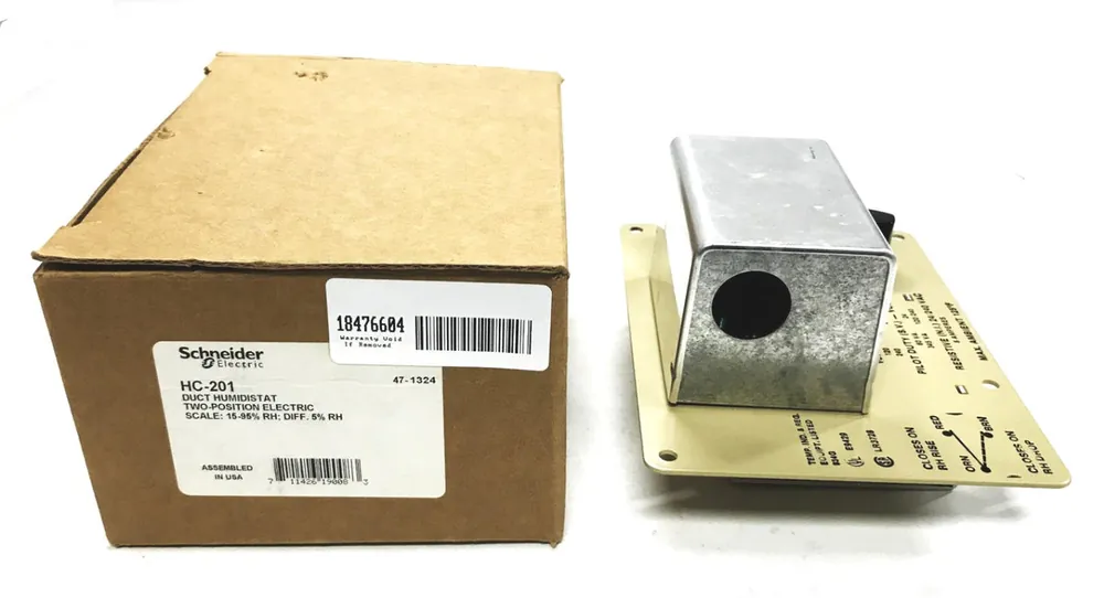Schneider Electric 2-Position Electric Duct Humidistat HC201 NOS