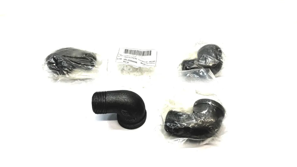 Unbranded  1" Black 90 Degree Street Elbow 36989234 [Lot of 4] NOS