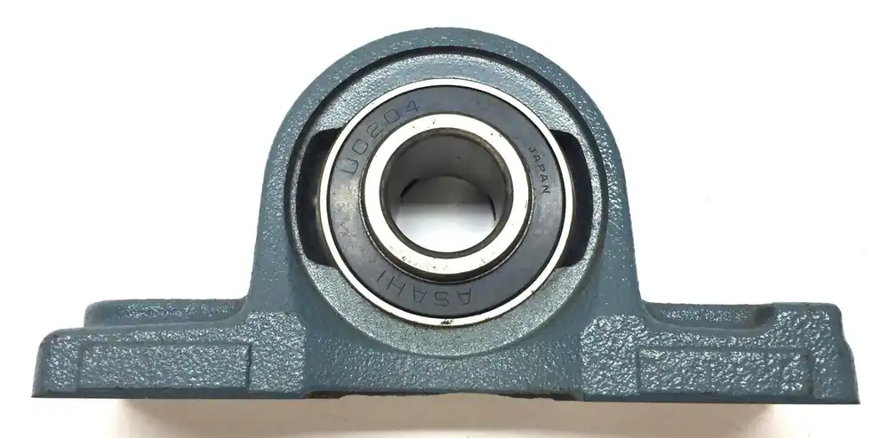 Asahi 2-Hole Mount Pillow Block Bearing Assembly P204 (UC204) NOS