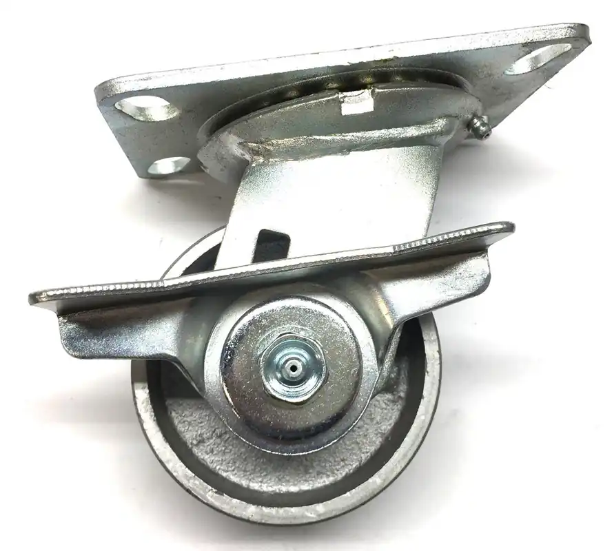 S.C 4" Wheel Dia. Caster Wheel with 4-1/2" x 6-1/4" Bearing Swivel Plate NOS