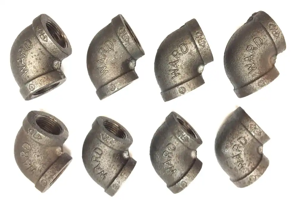 Ward 1" x 1" 90-Degree Female Threaded Cast Iron Elbow [Lot of 8] NOS