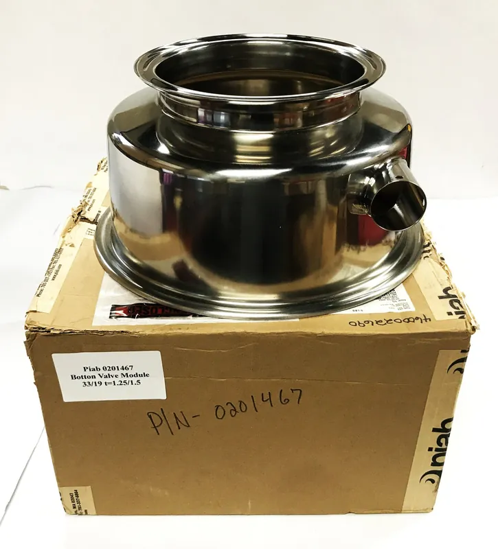 Piab 33/19 t=1.25/1.5 Bottom Valve Module 0201467 NOS