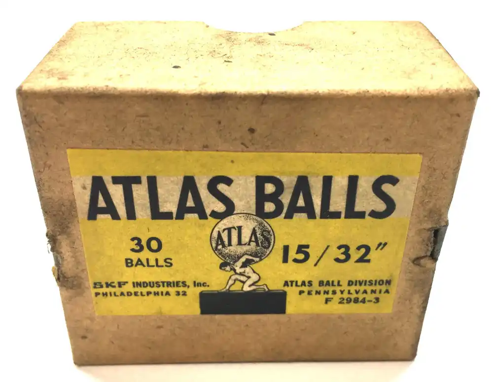 SKF 15/32" Atlas Balls Steel Roller Bearing Ball Pack F-2984-3 (30pcs) NOS