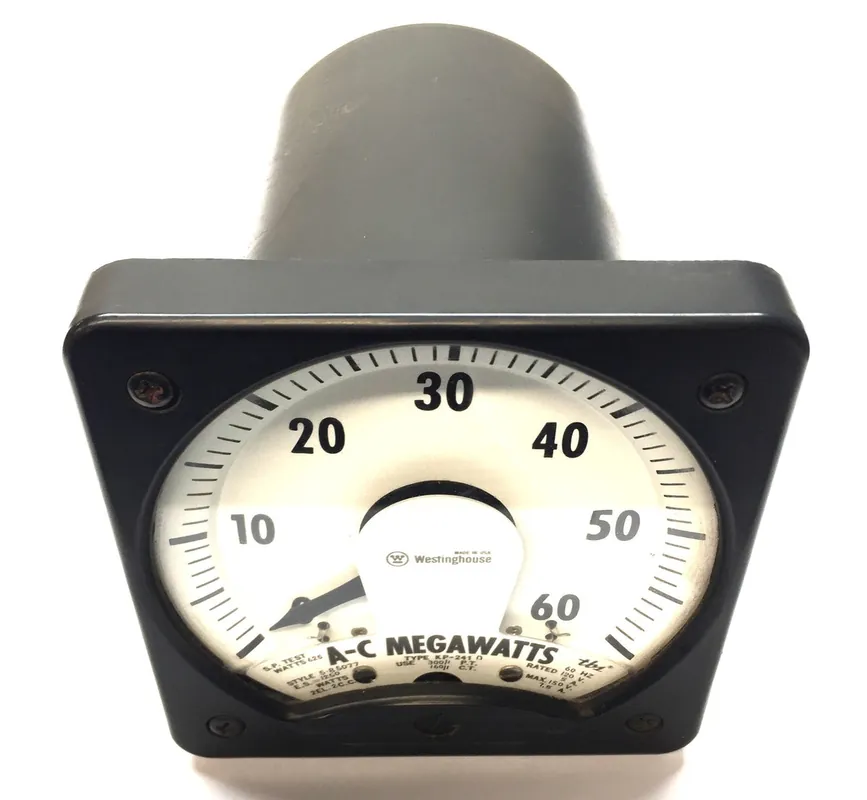 Westinghouse A-C Megawatts Panel Meter KP-241 USED