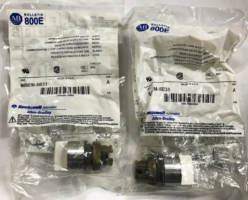Allen-Bradley 3-Position Selector Switch 800EM-SB31 [Lot of 2] NOS