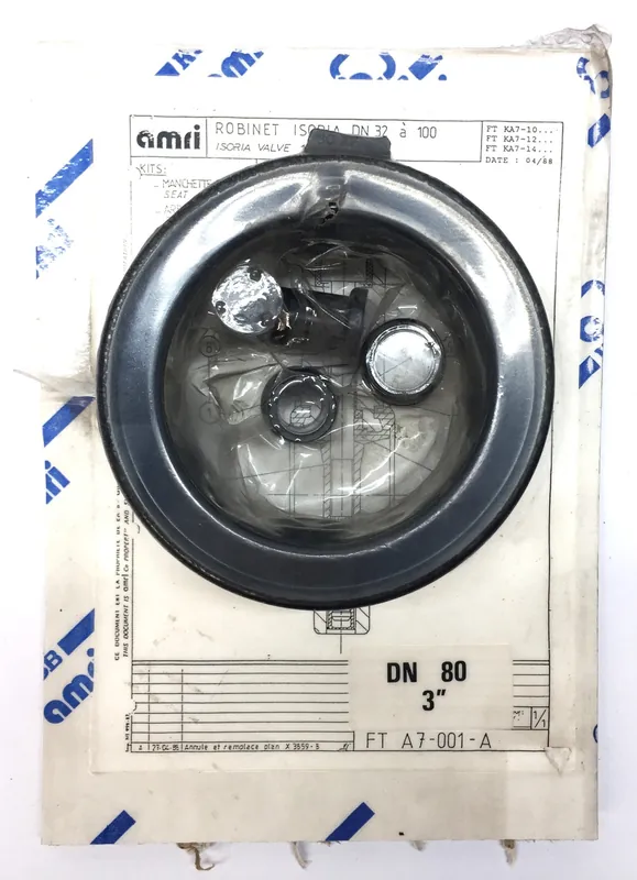 Amri 3" DN 80 Liner Valve Kit FT A7-001-A NOS