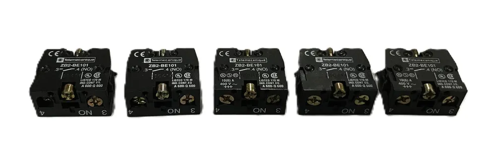 Telemecanique Contact Block ZB2-BE101 [Lot of 5] NOS