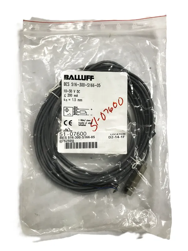 Balluff Inductive Sensor BES-516-300-S166-05 NOS
