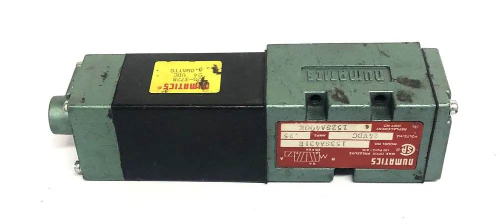 Numatics 24VDC .25AMPS Solenoid Valve 153SA431E USED