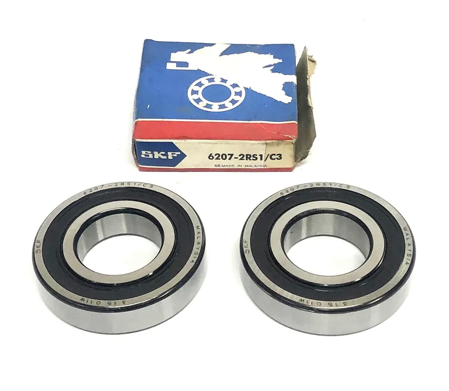 SKF Bearing 6207-2RS1/C3 [Lot of 2] NOS