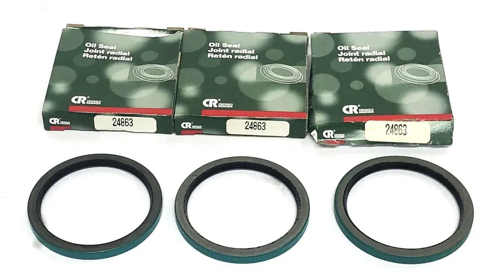 Chicago Rawhide Oil Seal 24863 [Lot of 3] NOS