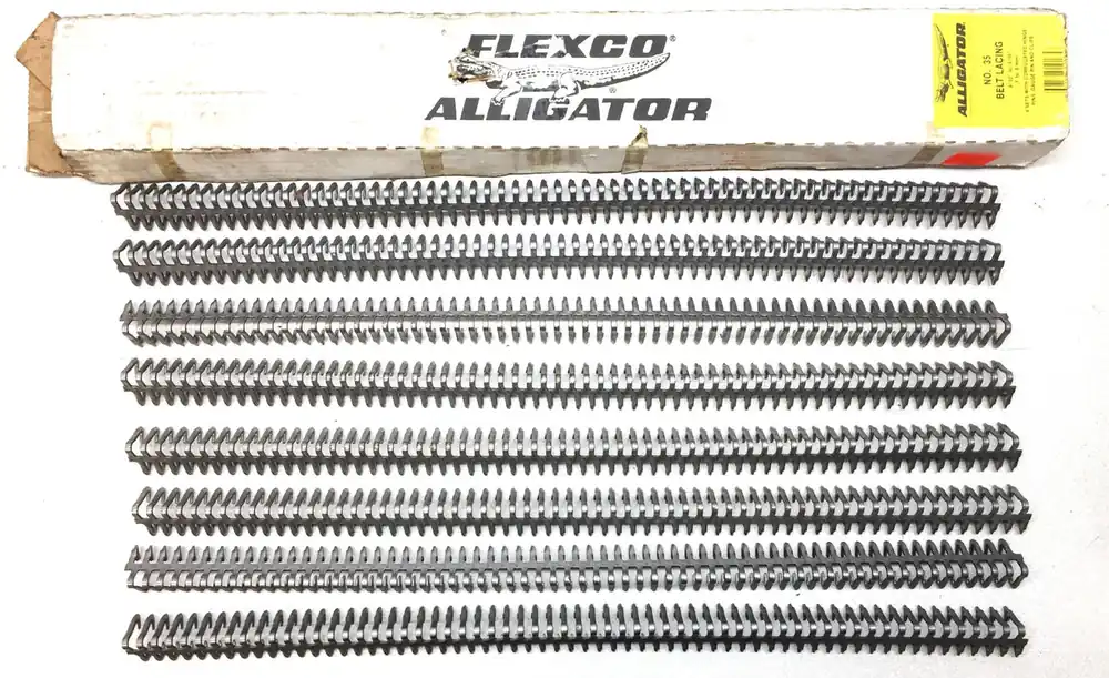 Flexco Alligator No.35-24"(W) 9/32" to 5/16" Belt Lace Only (8pcs) 10185 NOS