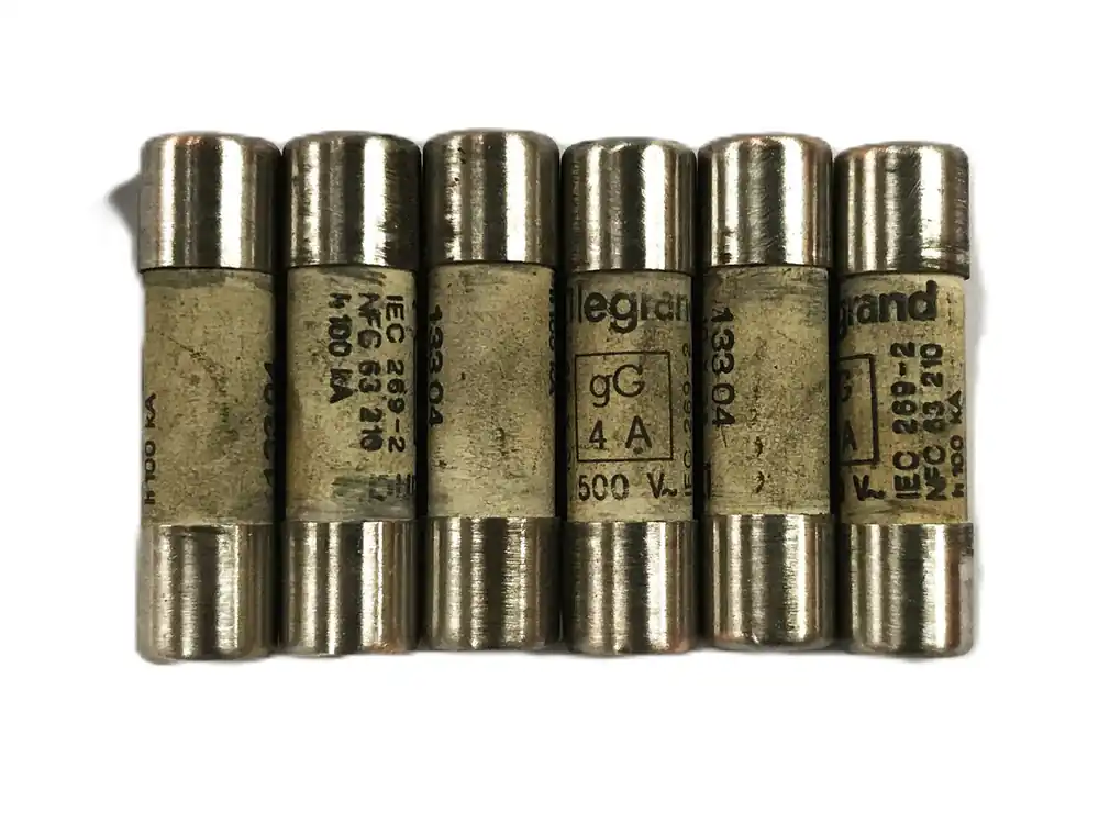 Legrand 4A 500V Cartridge Fuse 13304 [Lot of 6] NOS