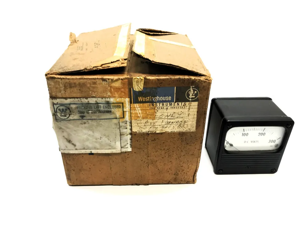 Westinghouse 0-300 D-C Voltmeter UX251 NOS