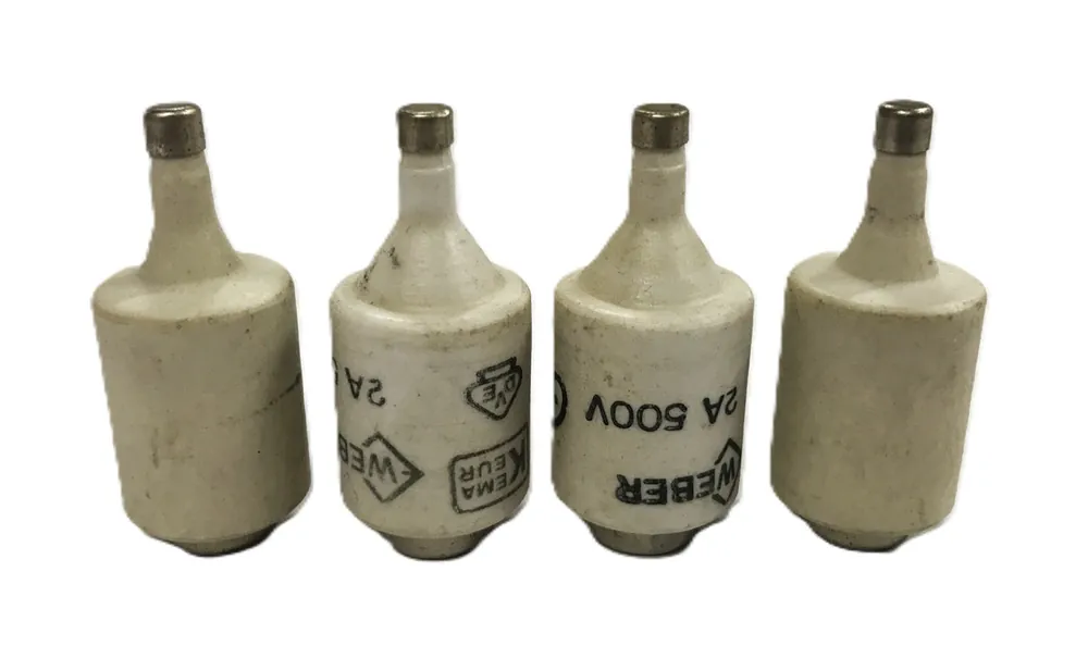 Weber 2A 500W Keme Keur Bottle Fuse [Lot of 4] NOS