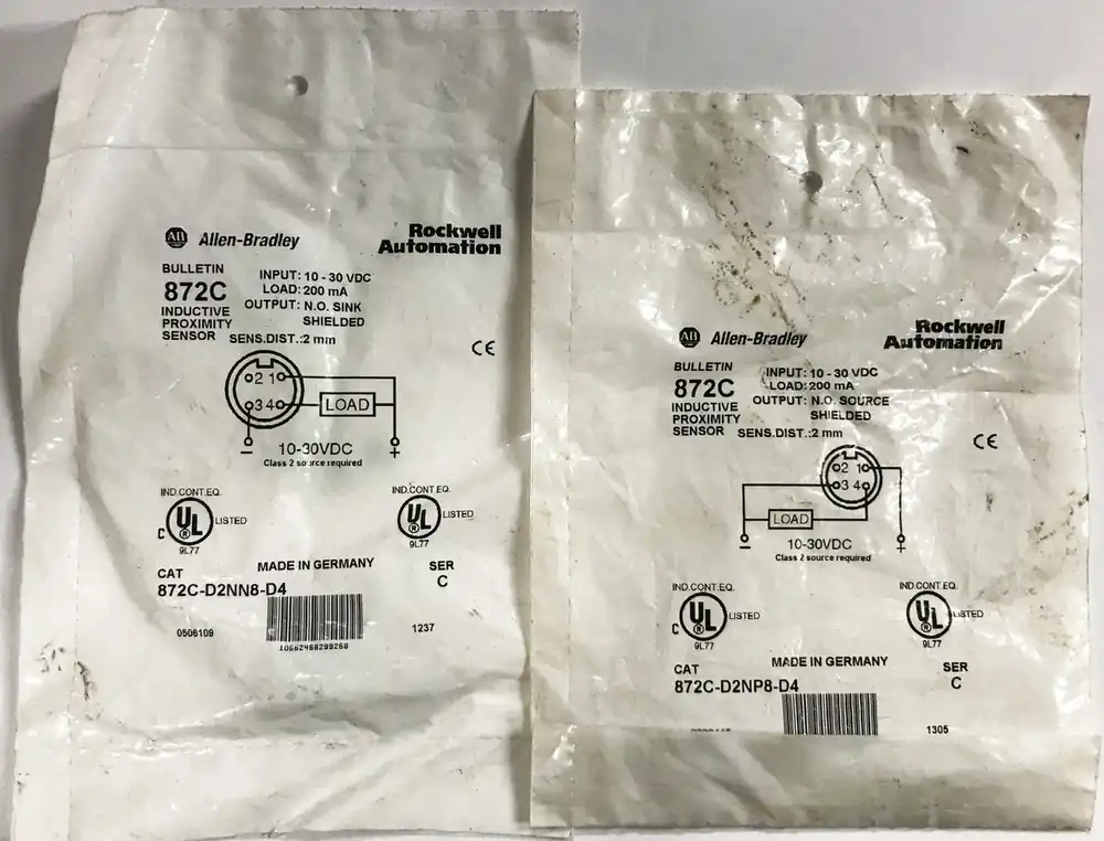 Allen-Bradley Proximity Sensor 872C-D2NN8-D4 [Lot of 2] NOS