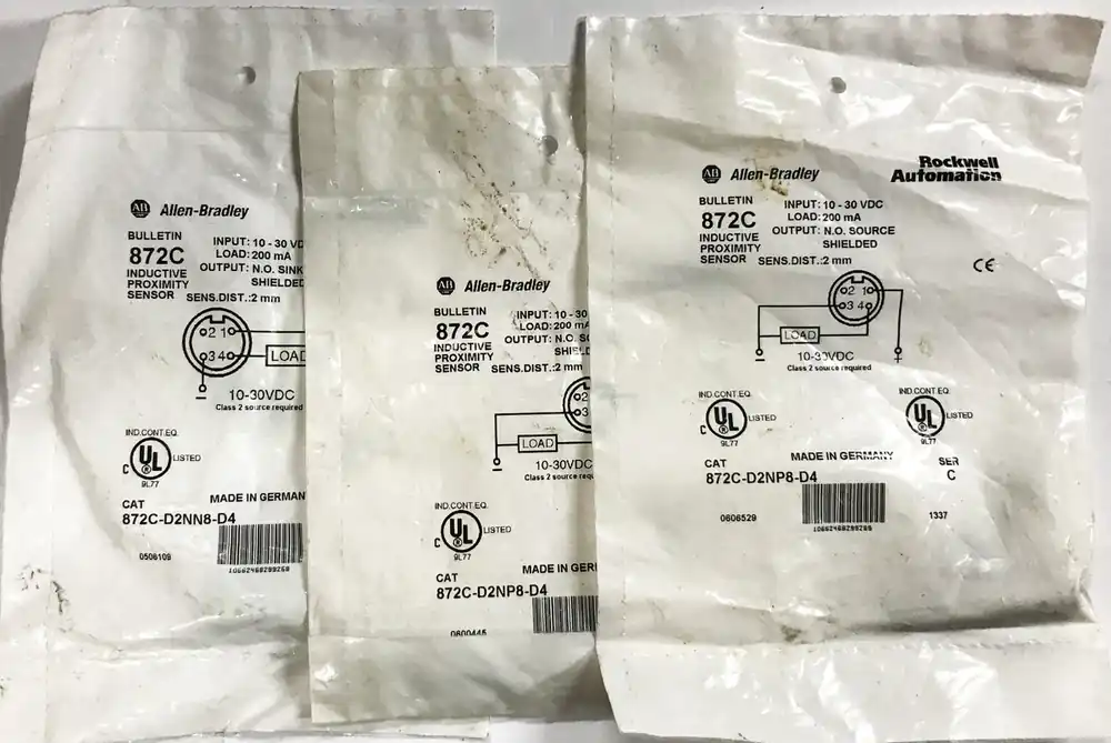 Allen-Bradley Proximity Sensor 872C-D2NN8-D4 [Lot of 3] NOS