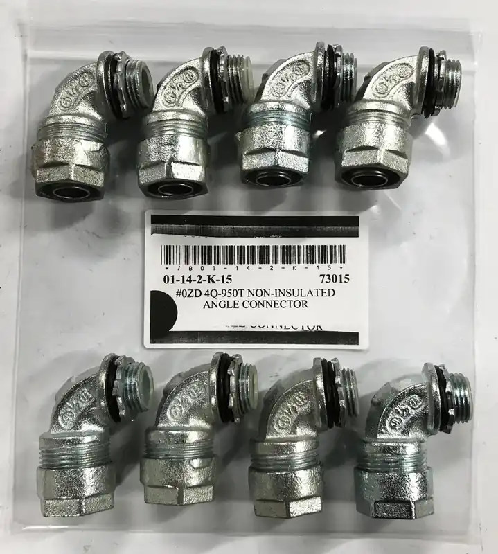 Gedney Liquid Tight Elbow Connector 4Q-950T [Lot of 8] NOS