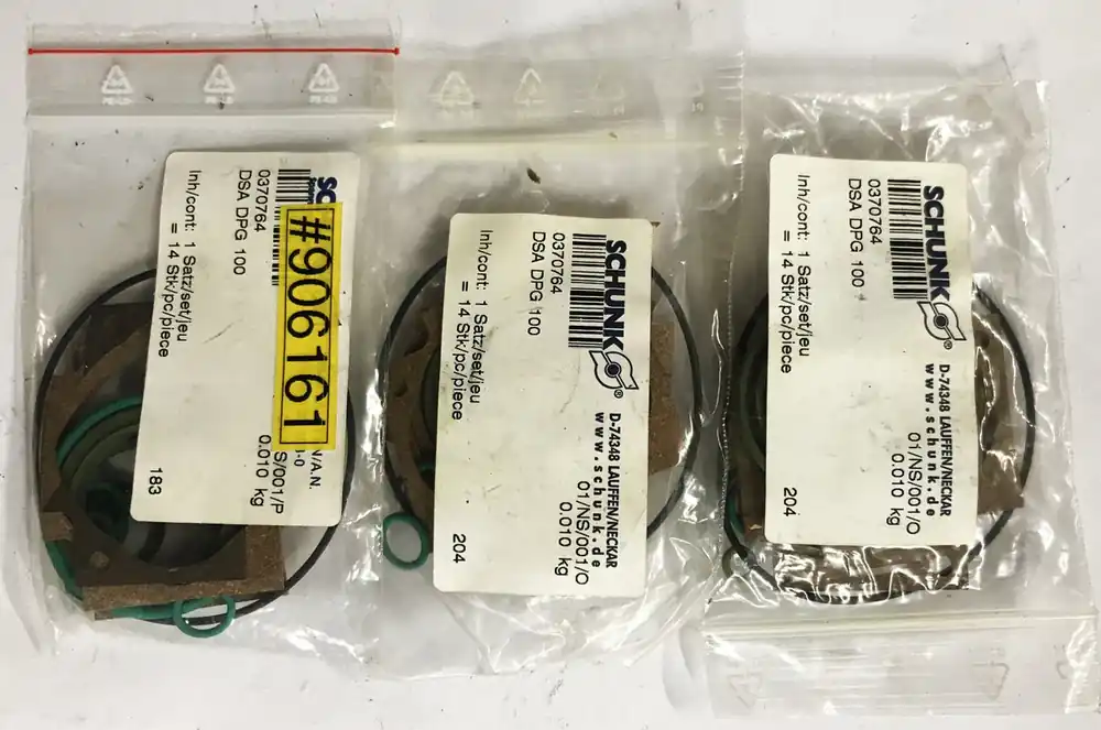 Schunk 14-Piece Seal Kit 0370764-DSA-DPG-100 [Lot of 3] NOS