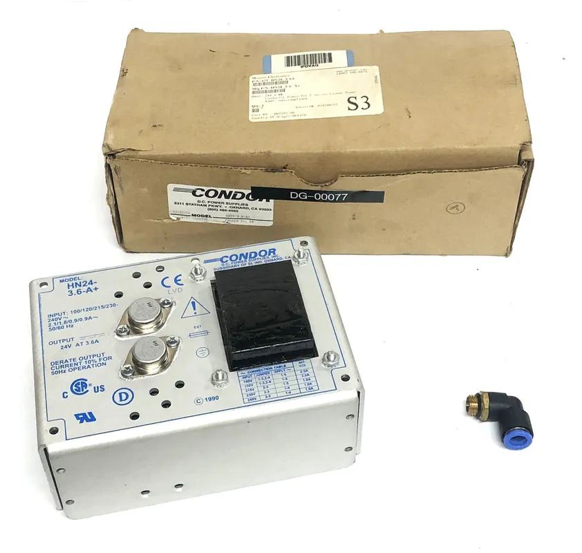 Mouser Electronics 24V 3.6A Condor/SL Power Supply 675-HN24-3.6A NOS