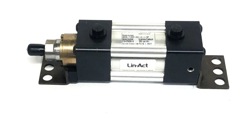 Lin-Act Series A4 250 PSI Air Cylinder A40A-1.50X1.000-3-J-SP (CW479836-A) NOS