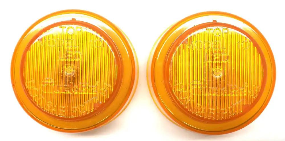 Truck-Lite 2-1/2" Round Amber Marker Light 10250Y [Lot of 2] NOS