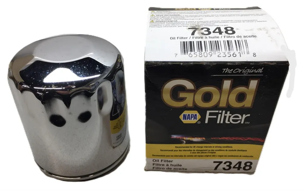 Napa Gold Chrome Oil Filter 7348 NOS