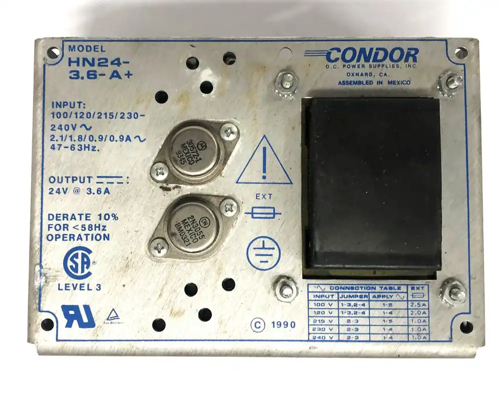 Condor 100/120/215/230-240V Power Supply HN24-3.6-A+ USED