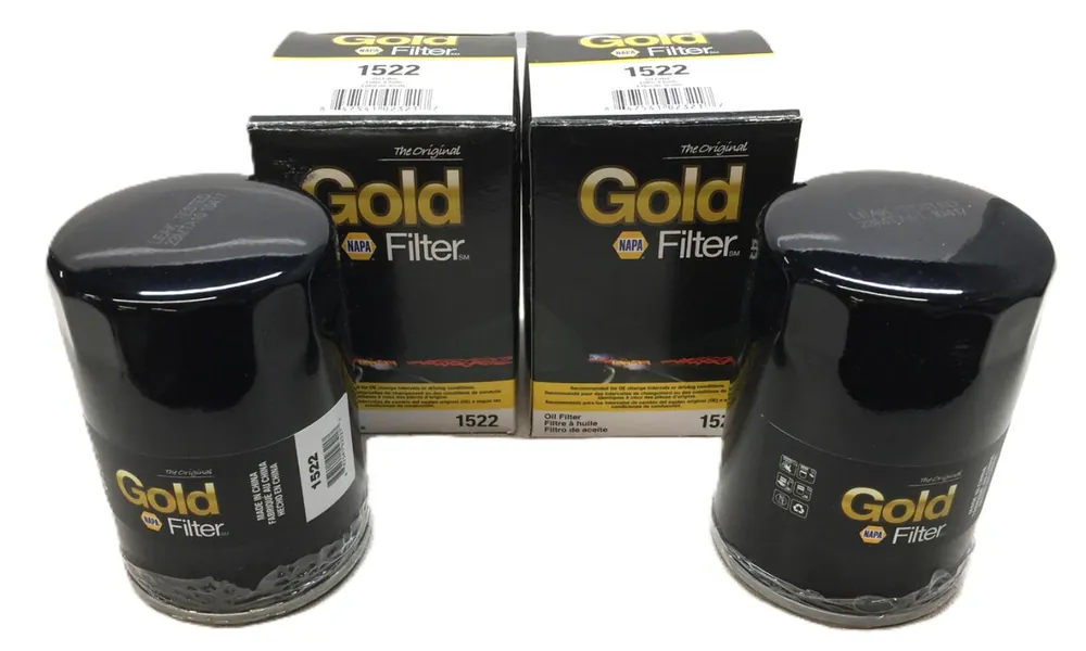 NAPA Gold Oil Filter 1522 [Lot of 2] NOS