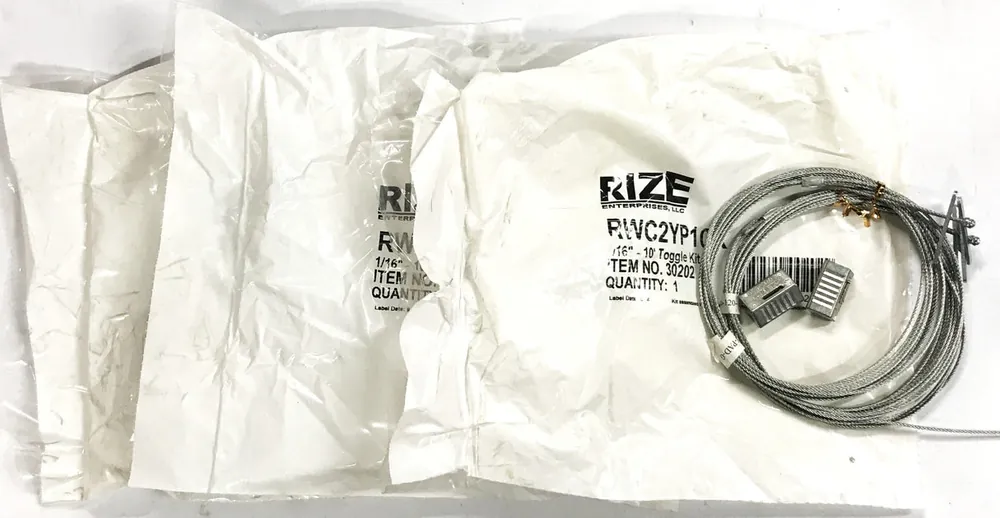 RIZE Enterprises 10 inch Cable Toggle Kit RWC2YP10K [Lot of 3] NOS