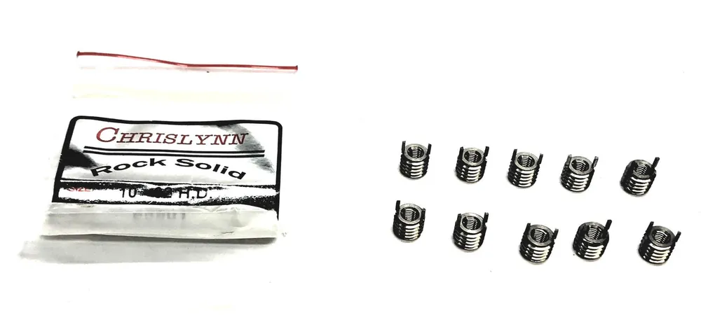 Chrislynn Pack of (10) 10-32 H.D Keylocking Threaded Inserts 66501 NOS