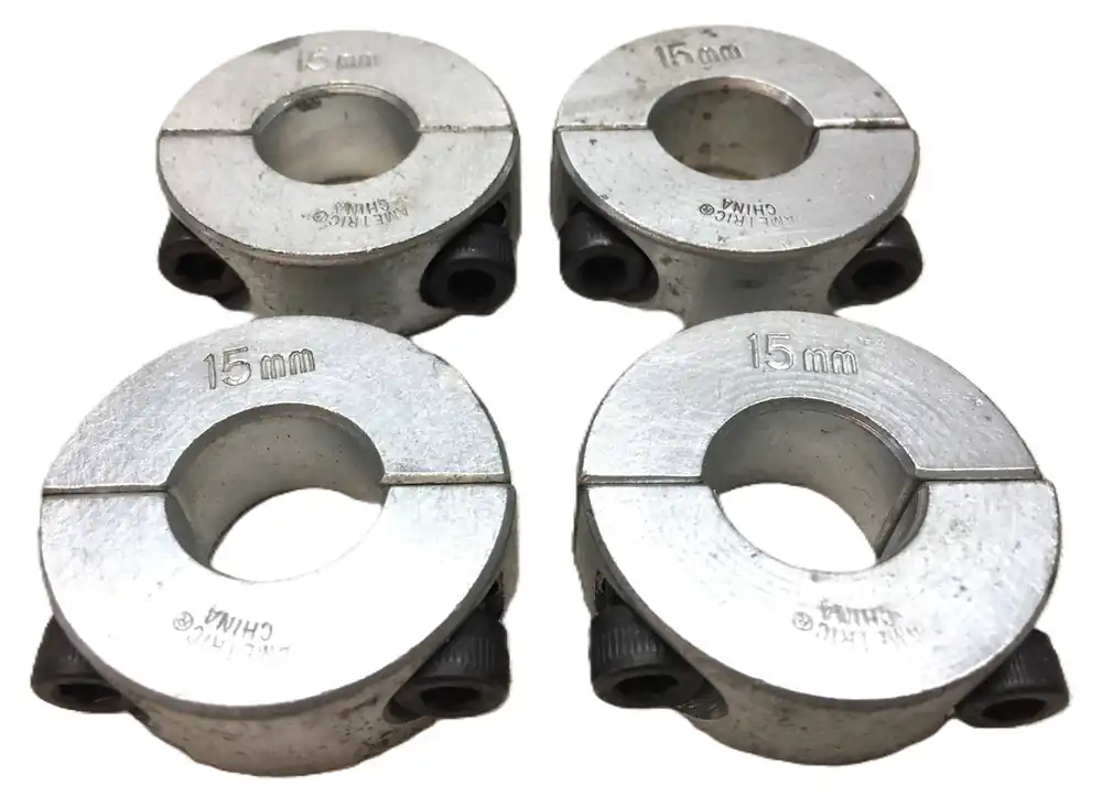 Ametric 15mm Double-Split Steel Shaft Collar [Lot of 4] NOS
