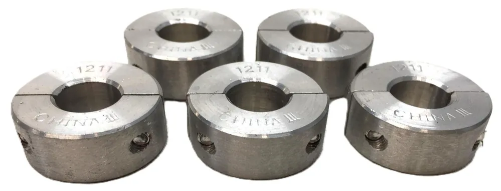 Unbranded 11mm Double-Split Steel Shaft Collar 1211 [Lot of 5] NOS