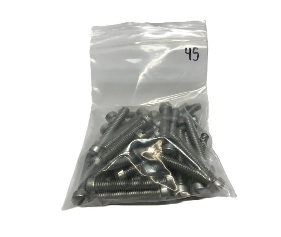 Unbranded 1/4-20 x 1-1/2" Slotted Round Head Machine Screw [Lot of 45] NOS