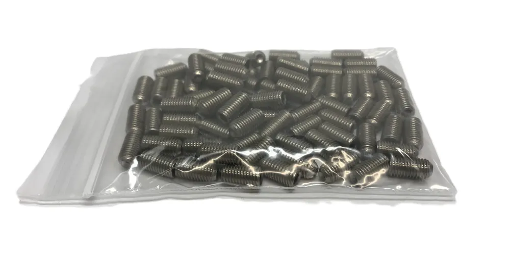 Unbranded 1/4-28 x 1/2" Stainless Steel Socket Set Screw [Lot of 75] NOS