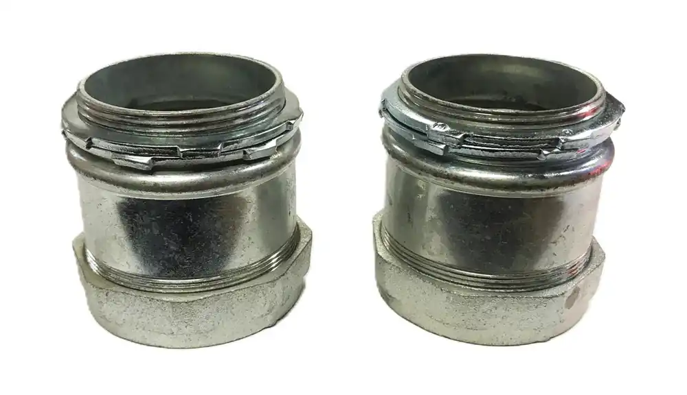 Unbranded 3 inch x 4 inch EMT Compression Fitting [Lot of 2] NOS