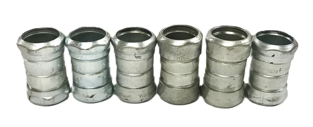 Multi-Brand 1-1/4 inch Conduit Compression Coupling TK114E/CK125F Lot of 6] NOS
